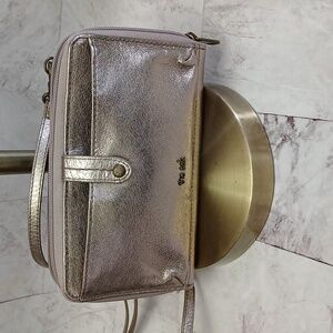 The Sak leather 3 in 1 phone wristlet crossbody wallet